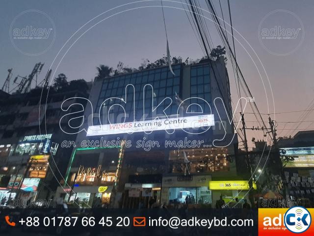 Sign Board LED Light Box Aluminum Profile Box Header Board L large image 0