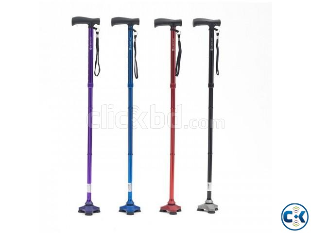 4 Legs Aluminium Body Walking Stick large image 0