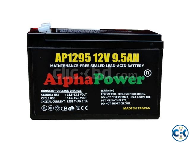 AlphaPower VRLA AGM Battery 12V 9.5Ah 20HR for UPS Others large image 0