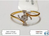 Diamond with Gold Ring 50 OFF