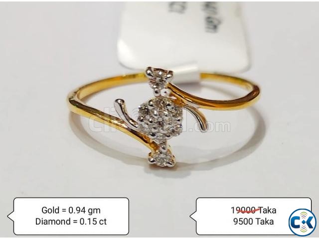 Diamond with Gold Ring 50 OFF large image 0