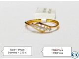 Diamond with Gold Ring 50 OFF