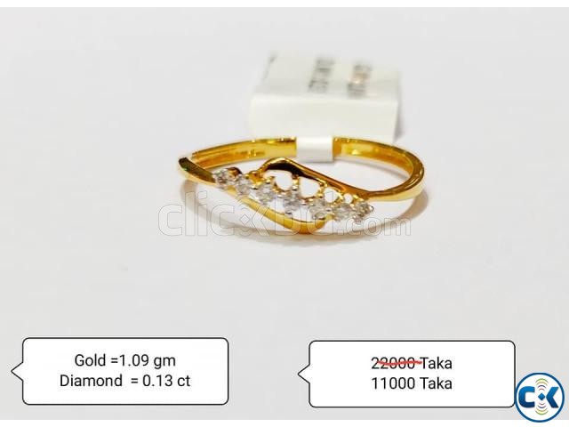 Diamond with Gold Ring 50 OFF large image 0