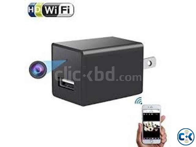 Spy Camera Charger Live Wifi IP Cam Video with Voice Record large image 0