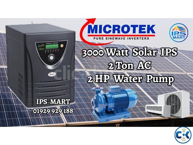 3000 Watt Solar IPS চলবে 2 Ton AC 2 HP Water Pump large image 0