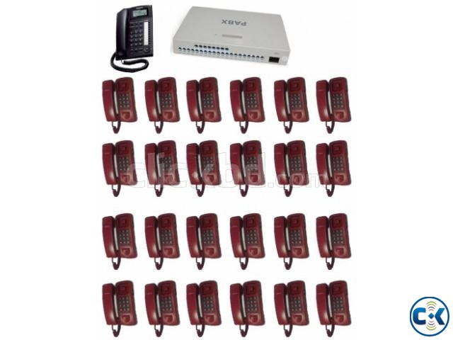 PABX System 24 Line 24 Telephone Set Full Package large image 0