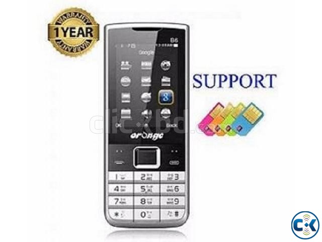 Orange B6 4 Sim Mobile Phone Auto Call Records With Warranty large image 0