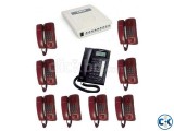 Intercom System 08 Line 08 Pes Telephone Set Full Package.