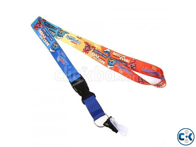 Sublimation Multi Color ID Card Ribbon lanyards large image 0