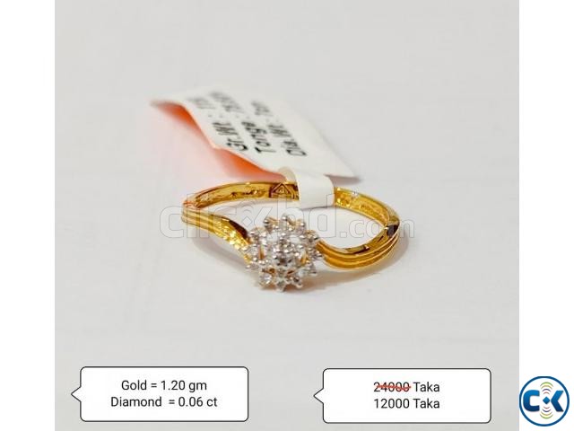 Diamond with Gold Ring 50 OFF large image 0