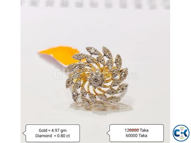 Diamond with Gold Ring 50 OFF large image 0