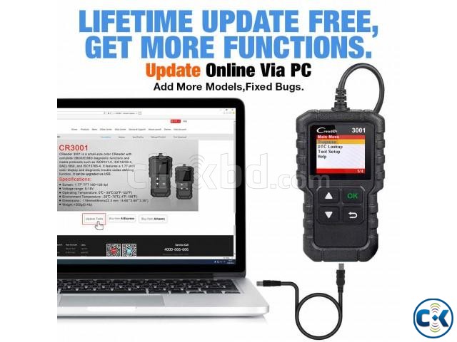 LAUNCH X431 CR3001 OBD2 Scanner Support Full OBD II EOBD large image 1