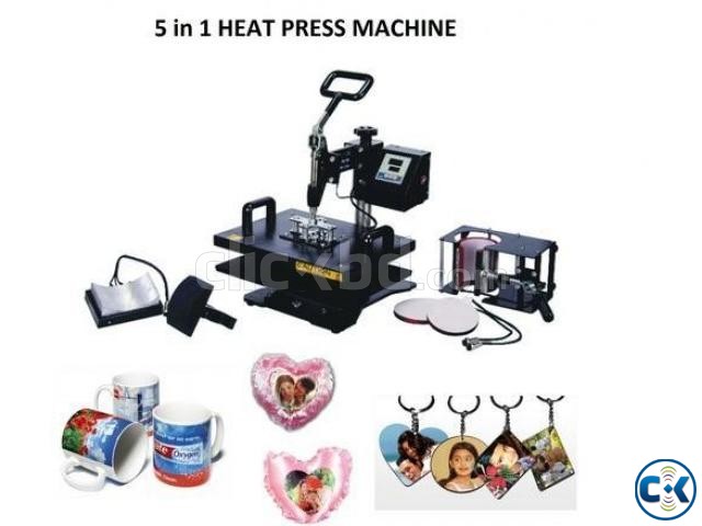 Combo 5 in 1 heat press machine large image 0