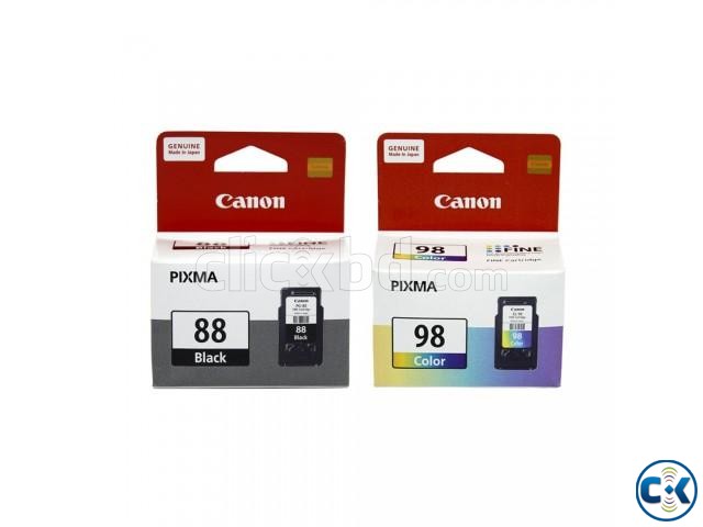 Canon original genuine PG-88 CL-98 black color ink cartridge large image 2