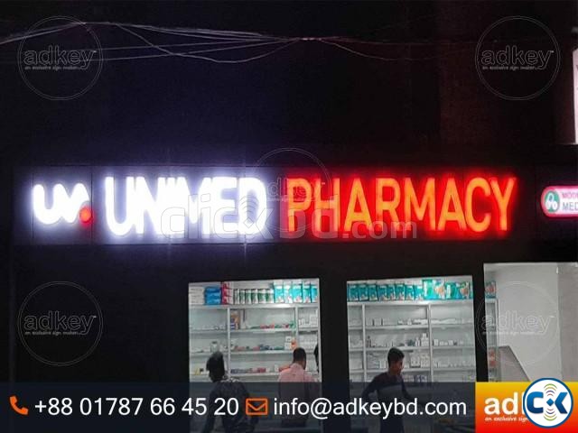 LED Sign Acrylic Top Letter LED Light Box Acrylic Letters large image 0