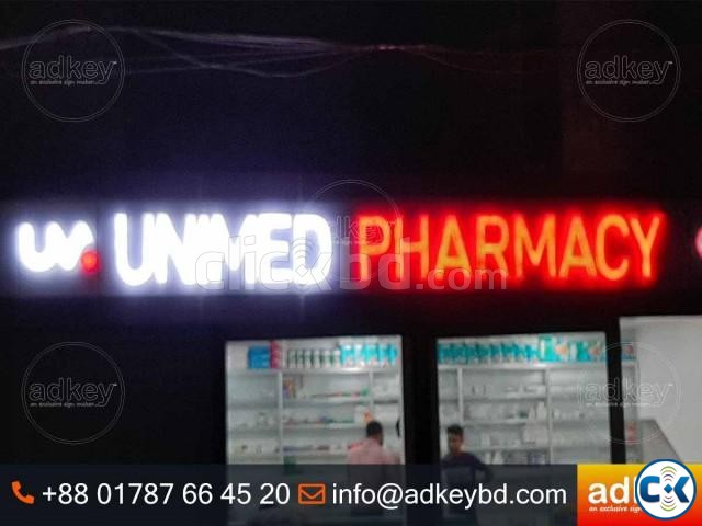 LED Sign Acrylic Top Letter LED Light Box Acrylic Letters large image 1