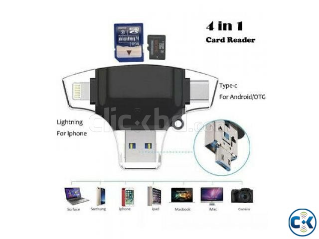 4 in 1 OTG Card Reader large image 1