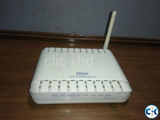 ZTE ADSL Wifi Modem 150Mbps with splitter large image 1