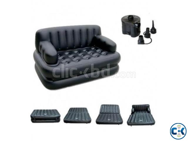 5 in 1 inflatable Sofa Air Bed large image 0