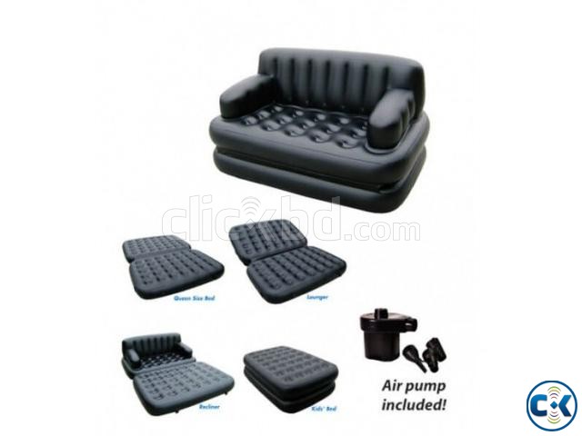 5 in 1 inflatable Sofa Air Bed large image 1