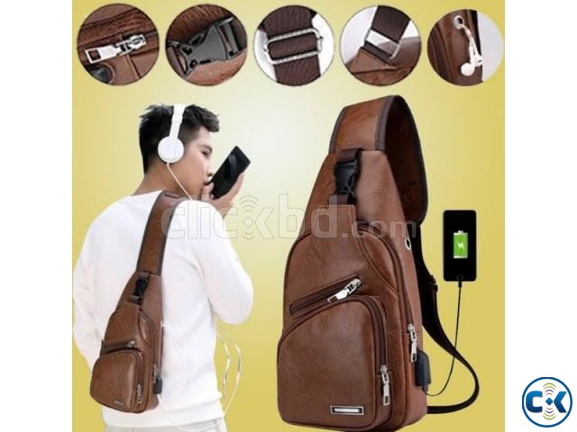 Waterproof Cross Body USB Bag or Men Women large image 2