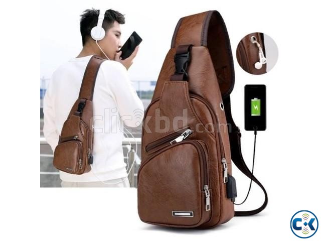 Waterproof Cross Body USB Bag or Men Women large image 4