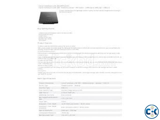 Canon LIDE 300 A4 Letter Flatbed Scanner large image 3