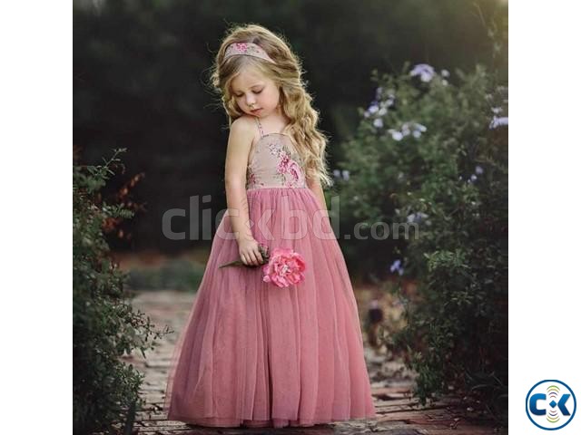 Long Princess Party Pink Gown Formal Dress 2021 large image 0
