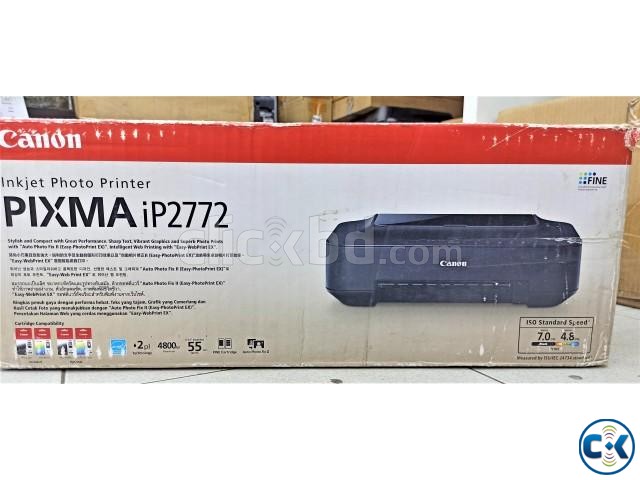 Canon Pixma iP 2772 Inkjet Printer large image 0