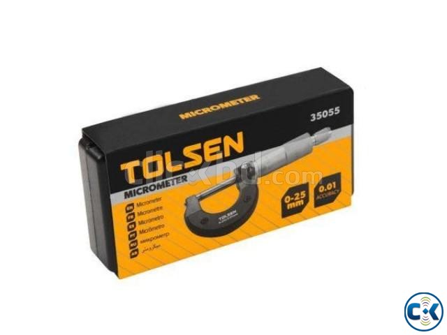 TOLSEN Micrometer 0-25mm Machinist Measuring large image 3