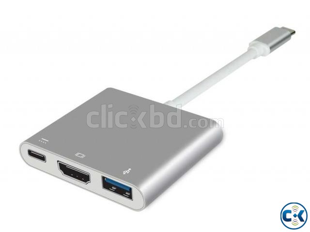 USB-C to 4K HDMI Adapter 3 IN 1 Type C Converter for Macbook large image 2