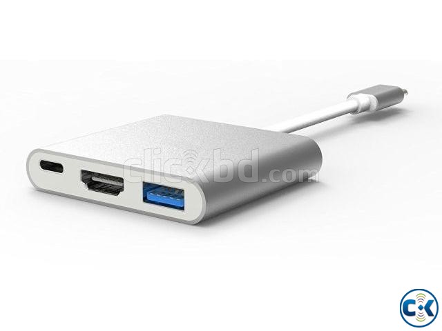 USB-C to 4K HDMI Adapter 3 IN 1 Type C Converter for Macbook large image 4