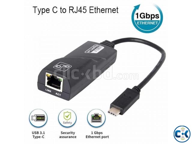 USB-C Type C to Gigabit Ethernet Adapter RJ45 LAN Network Ca large image 3