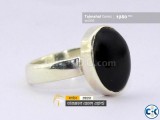 Black Aqeeq Stone Ring - কালো আকিক পাথরের আংটি