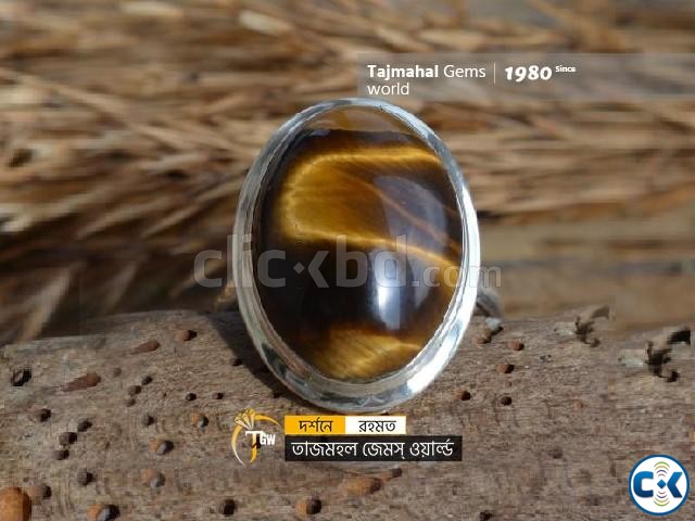 Sri Lanka Tiger Ey Ring - শ্রিলংকান টাইগার পাথরের আংটি large image 2