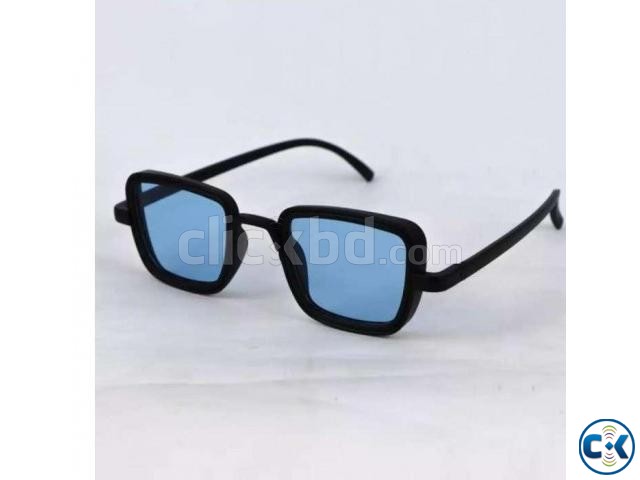 BLACK FRAME BLUE LENS KABIR SINGH SUNGLASSES FOR MEN large image 0