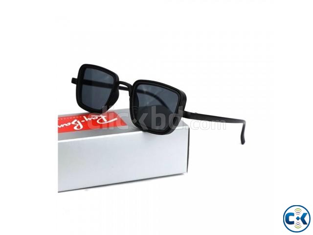 BLACK FRAME BLUE LENS KABIR SINGH SUNGLASSES FOR MEN large image 1