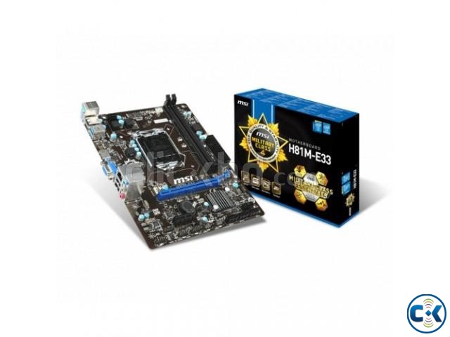 MSI H81M-E33 Intel H81 Chipset Desktop Motherboard large image 0