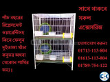 কবুতর বা পাখির জন্য দুই তলা খাঁচা ১৩ নম্বর তার দ্বারা তৈরি