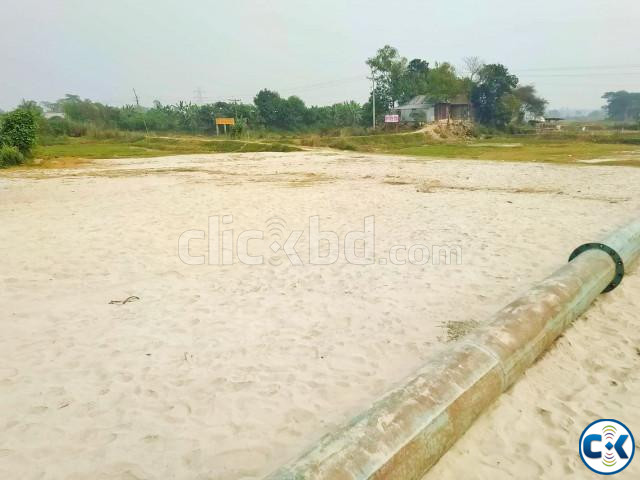 Ready plot sale beside purbachal govt. town large image 1