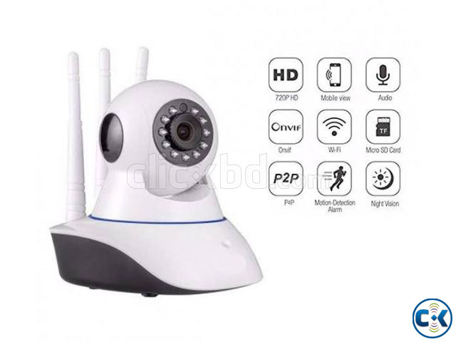 V380 3 antenna Wifi Ip camera 1080p large image 1