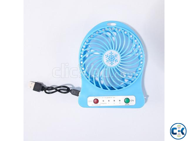 Mini Portable Multifunctional USB Rechargerable Fan large image 0