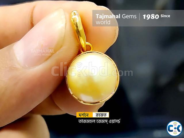  গোল্ডেন মুক্তার লকেট Mukta Pathar - Pearl Gemstone Price large image 0