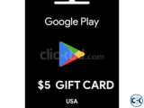 Google Gift Card 5 