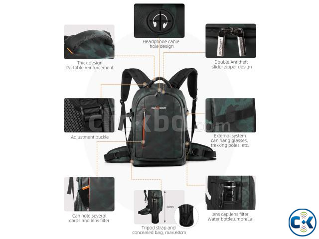 K F Concept KF13.119 Multifunctional Waterproof Camera Bag large image 3