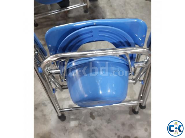 Portable Toilet Chair Folding Commode Chair কমোড চেয়ার large image 1