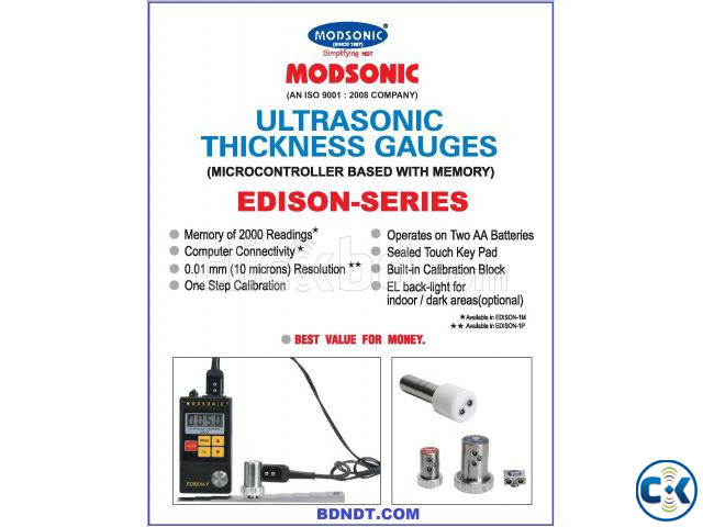 Modsonic EDISON 1M Ultrasonic Thickness Gauge large image 1