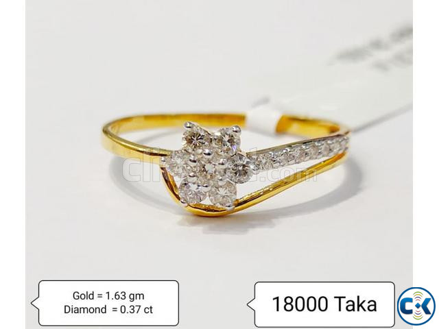 Diamond with gold Ring 50 off large image 0