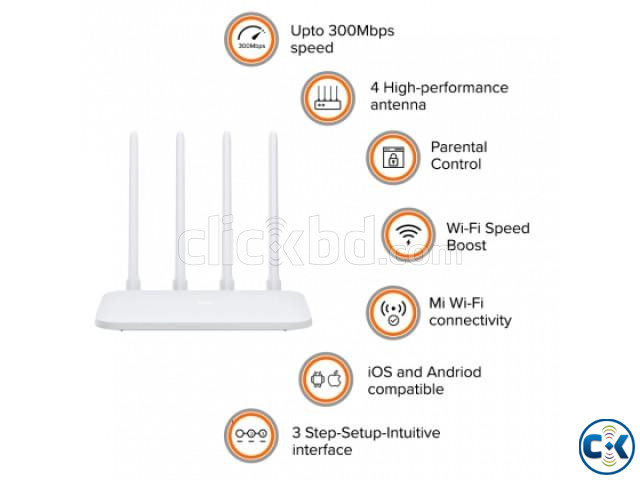 Mi Router 4C White  large image 3