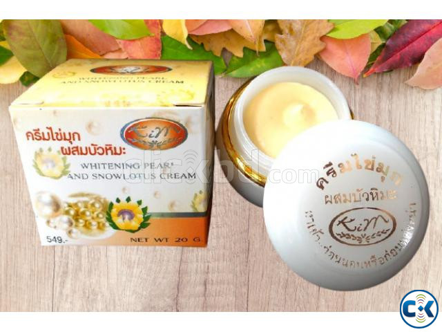 Kim Whitening Pearl and Snowlotus Cream - 20gm large image 3